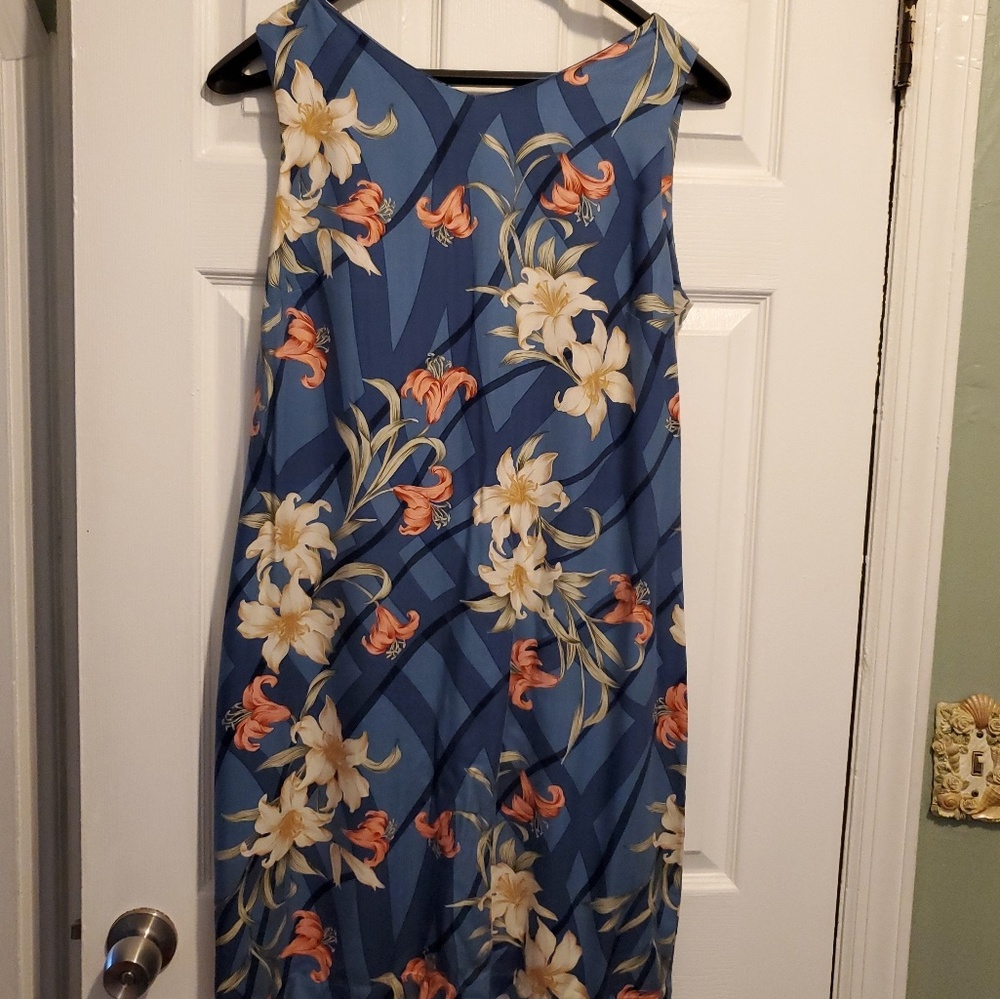 Caribbean Joe Floral Print Sleeveless Short Dress